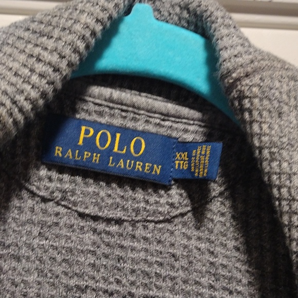 Men's XXL Polo Ralph Lauren gray cardigan - Picture 2 of 10